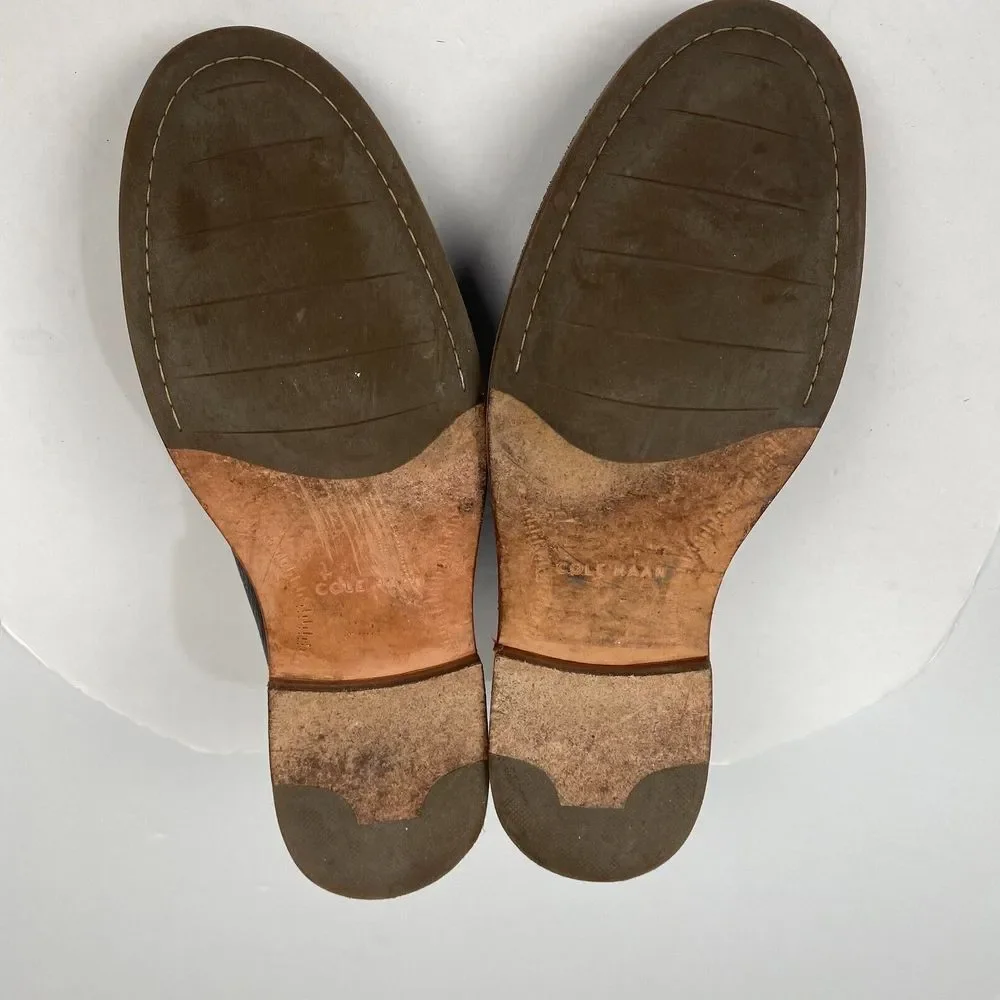 Cole Haan Men's Brown Leather Glenn Chukka Boots Size 12 M‎ Shoes Pre Owned